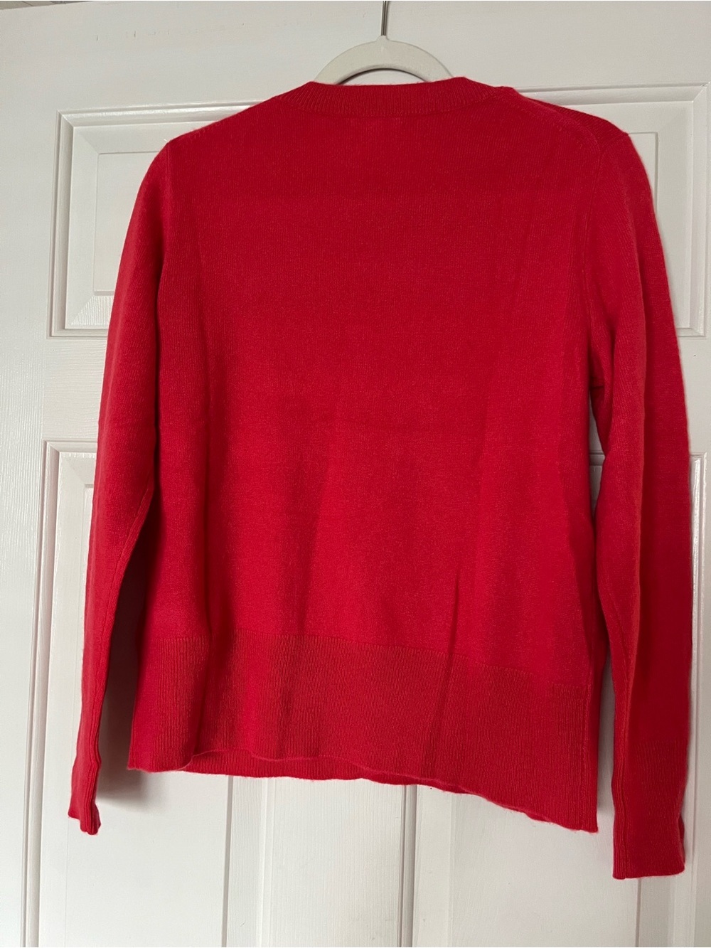 J. Crew Red Cashmere Crewneck Sweater NWT - Picture 2 of 6